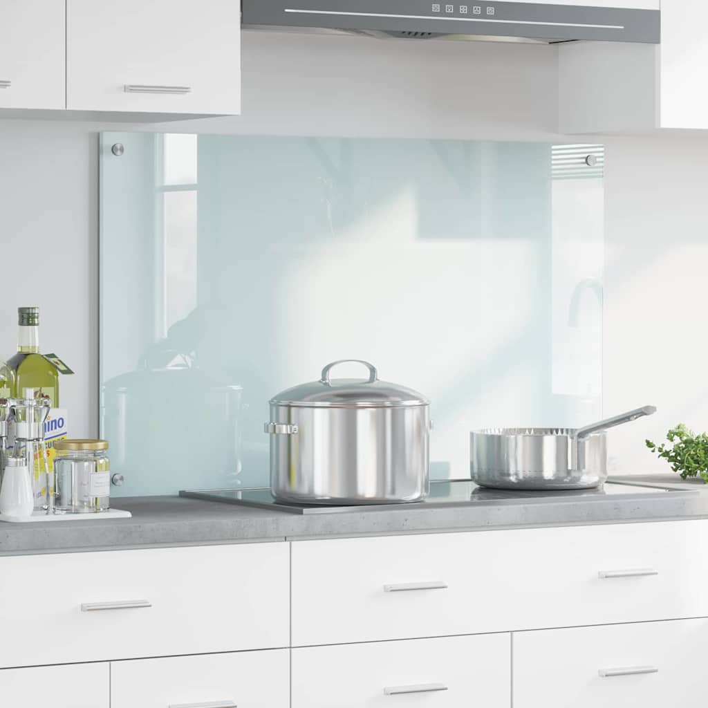 Vidaxx paroi arrière de cuisine blanc 100 x 60 cm verre trempé