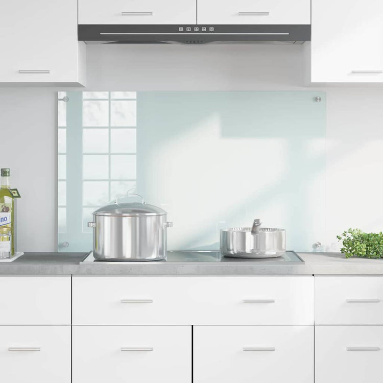 Vidaxx paroi arrière de cuisine blanc 100 x 60 cm verre trempé