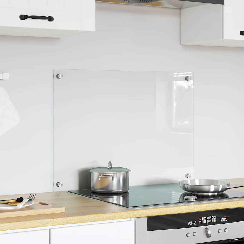 VidaXL paroi arrière de cuisine transparent 70 x 50 cm verre trempé