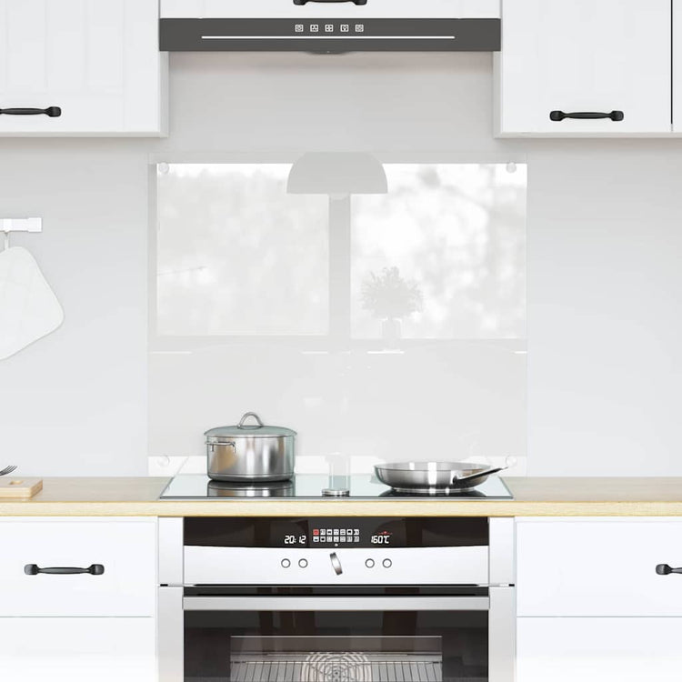 VidaXL paroi arrière de cuisine transparent 70 x 60 cm verre trempé