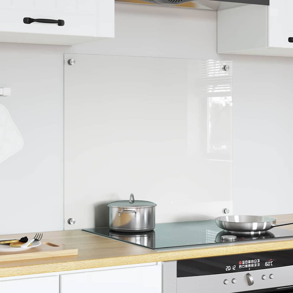 VidaXL paroi arrière de cuisine transparent 70 x 60 cm verre trempé