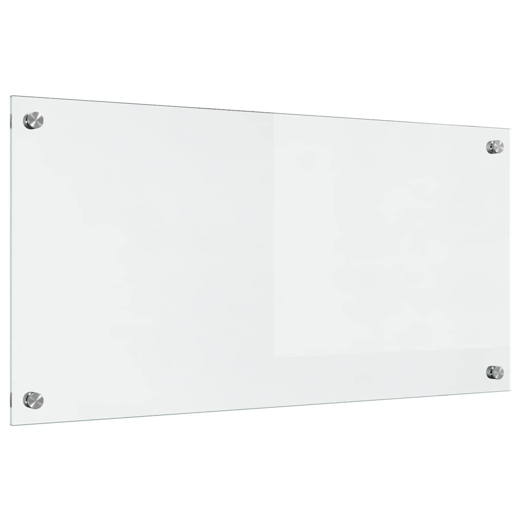 Vidaxx paroi arrière de cuisine transparente 80 x 40 cm verre trempé