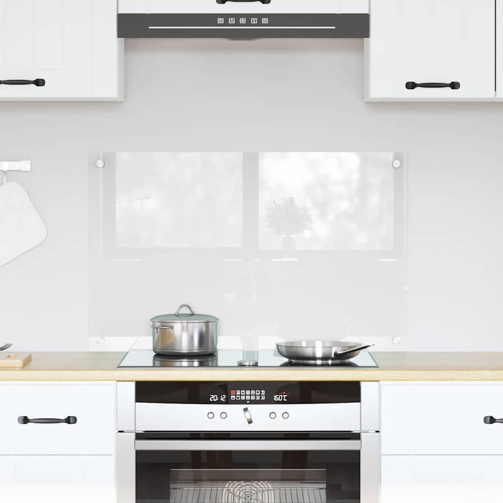 VidaXL paroi arrière de cuisine transparent 80 x 50 cm verre trempé