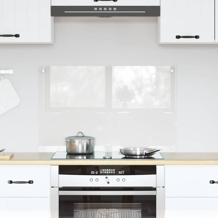 VidaXL paroi arrière de cuisine transparent 80 x 50 cm verre trempé