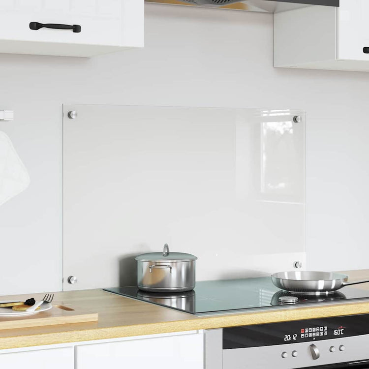 VidaXL paroi arrière de cuisine transparent 80 x 50 cm verre trempé