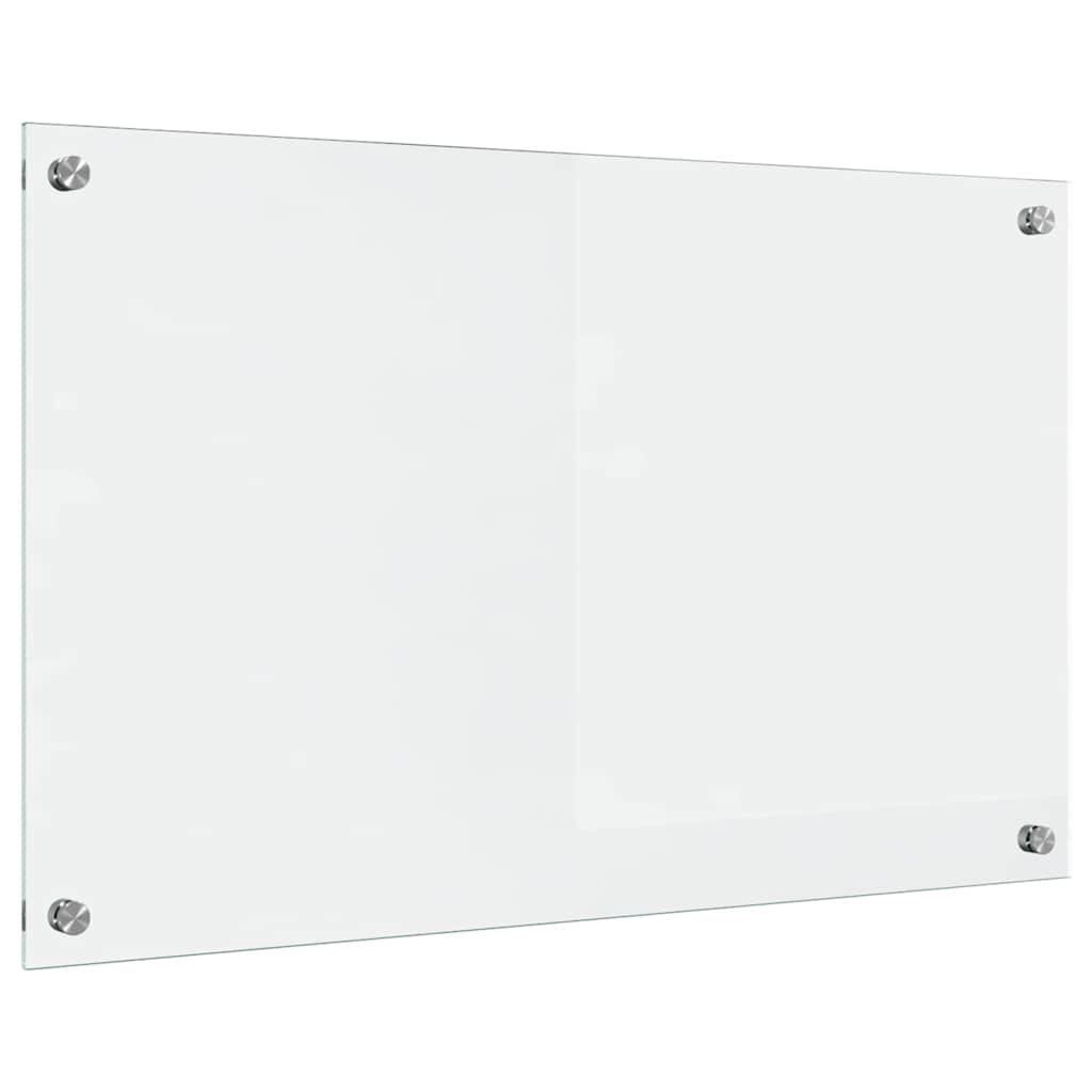 VidaXL paroi arrière de cuisine transparent 80 x 50 cm verre trempé