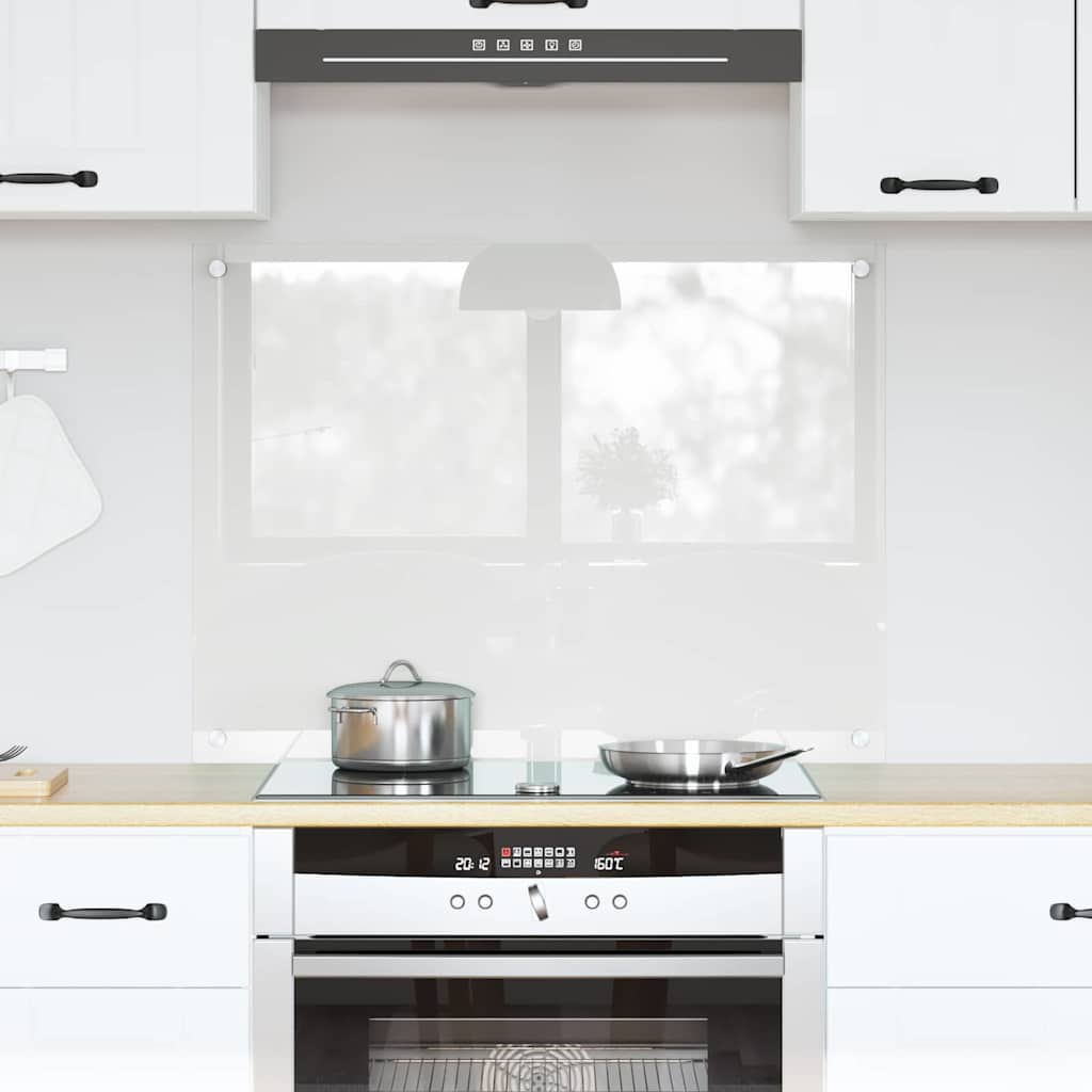 VidaXL paroi arrière de cuisine transparent 80 x 60 cm verre trempé