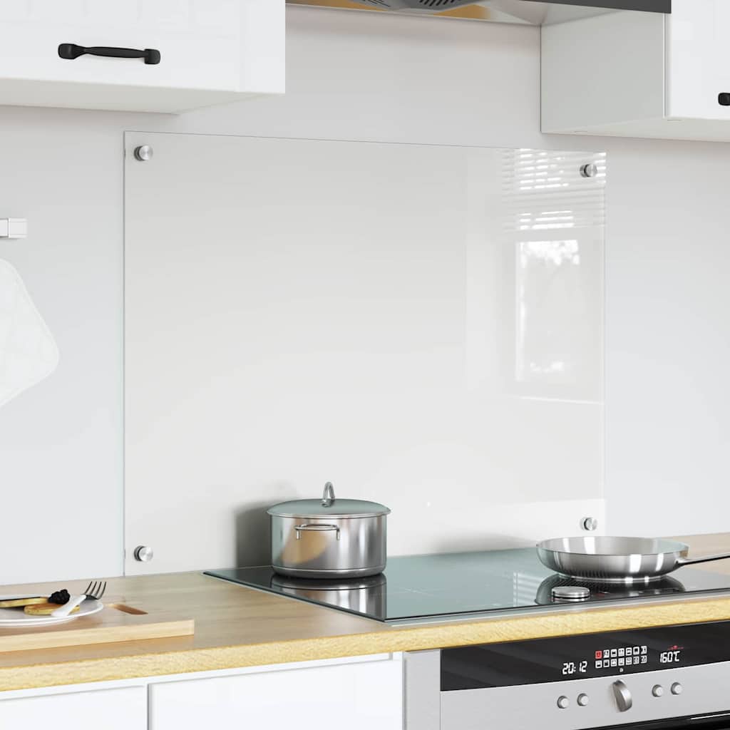 VidaXL paroi arrière de cuisine transparent 80 x 60 cm verre trempé