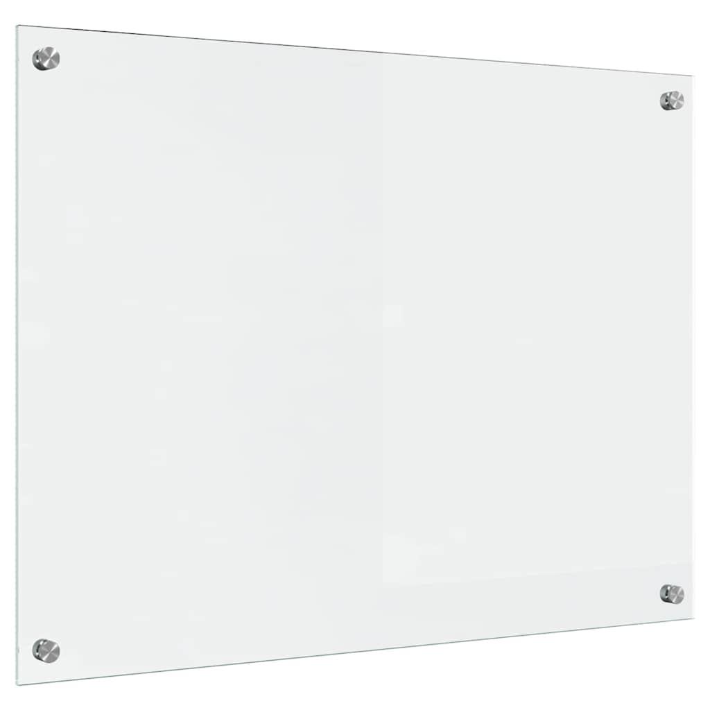 VidaXL paroi arrière de cuisine transparent 80 x 60 cm verre trempé