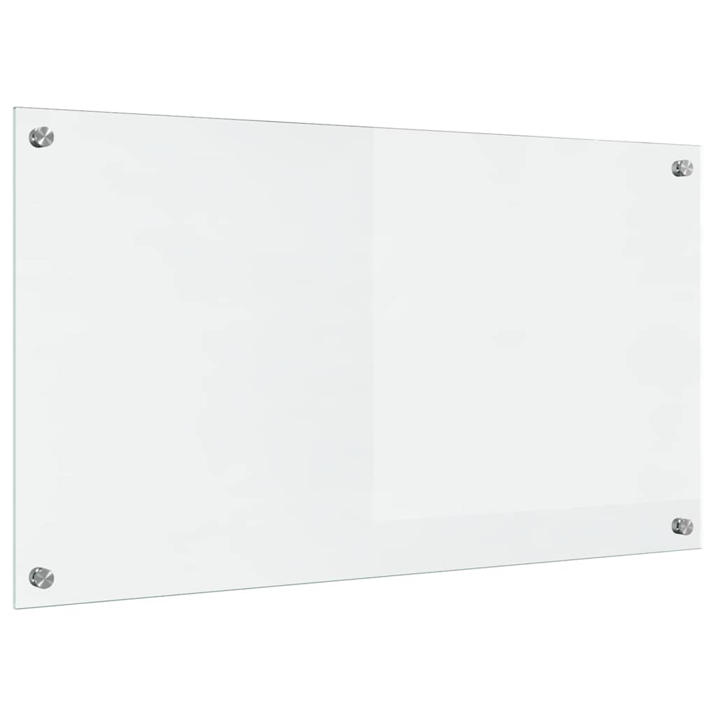 VidaXL paroi arrière de cuisine transparent 90 x 50 cm verre trempé