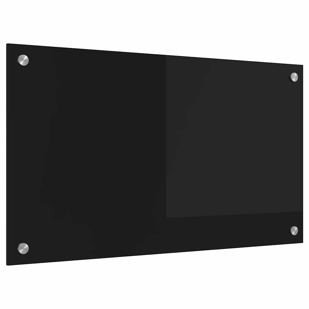 Vidaxx paroi arrière de cuisine noir 70 x 40 cm verre trempé