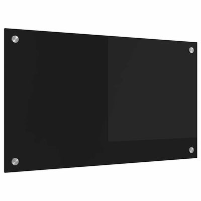 Vidaxx paroi arrière de cuisine noir 70 x 40 cm verre trempé