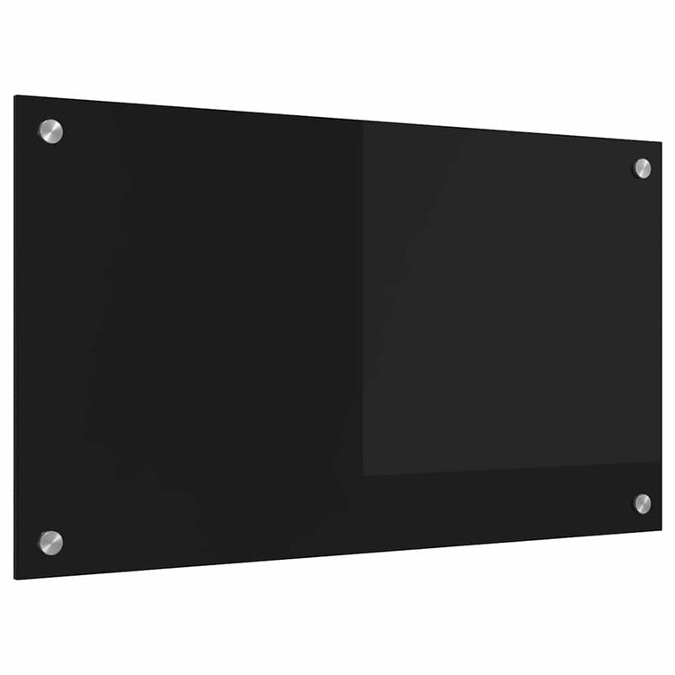 Vidaxx paroi arrière de cuisine noir 70 x 40 cm verre trempé