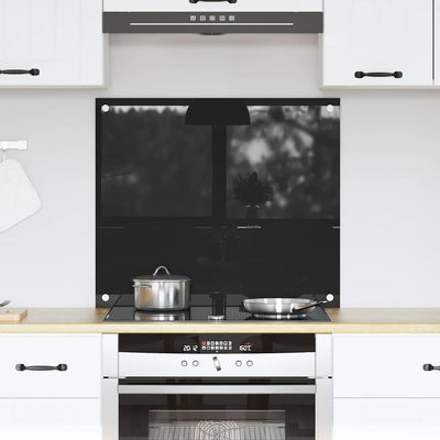 Vidaxx paroi arrière de cuisine noir 70 x 60 cm verre trempé