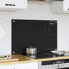 Vidaxx paroi arrière de cuisine noir 80 x 50 cm verre trempé