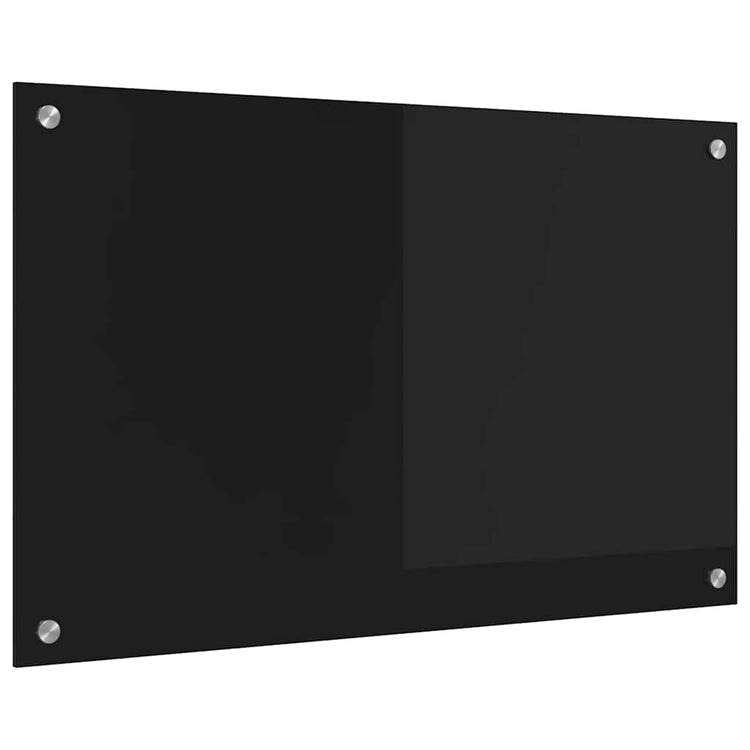 Vidaxx paroi arrière de cuisine noir 80 x 50 cm verre trempé