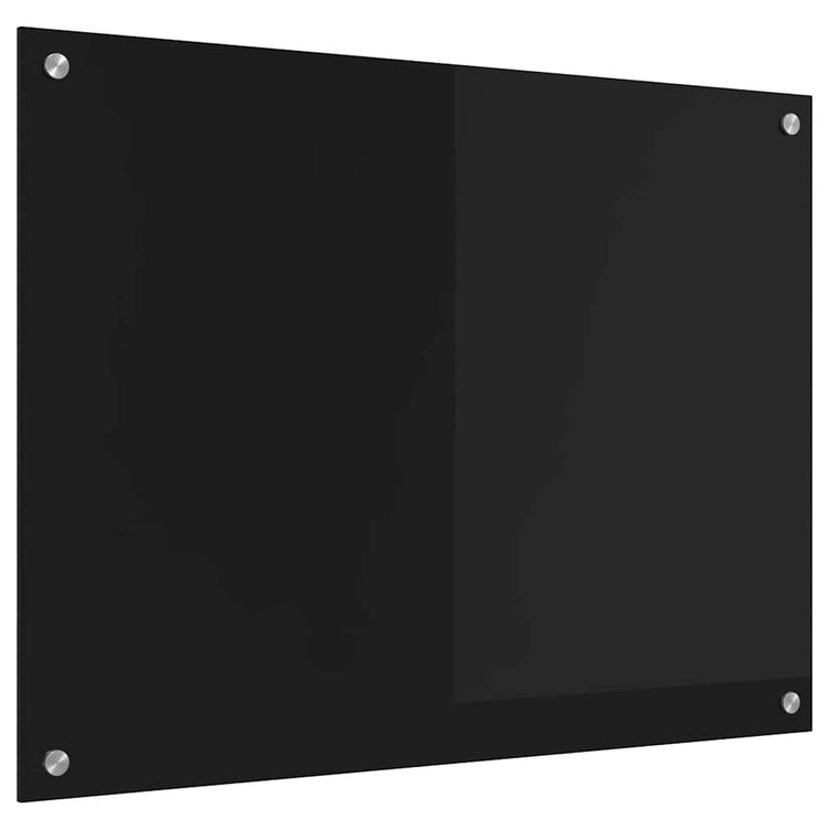 Vidaxx paroi arrière de cuisine noir 80 x 60 cm verre trempé