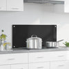 VidaXL paroi arrière de cuisine noir 90 x 40 cm verre trempé