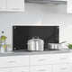 VidaXL paroi arrière de cuisine noir 90 x 40 cm verre trempé