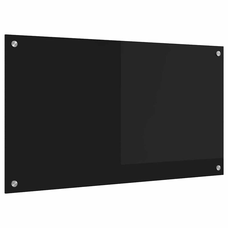 Vidaxx paroi arrière de cuisine noir 90 x 50 cm verre trempé