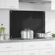 Vidaxx paroi arrière de cuisine noir 90 x 60 cm verre trempé