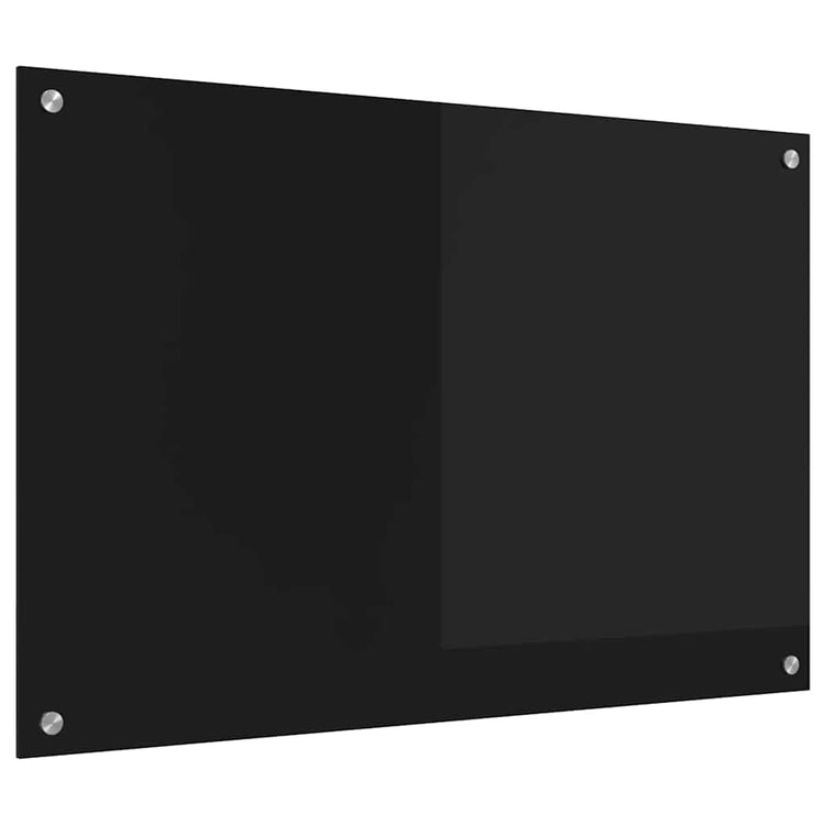 Vidaxx paroi arrière de cuisine noir 90 x 60 cm verre trempé