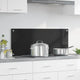 Vidaxx paroi arrière de cuisine noir 100 x 40 cm verre trempé