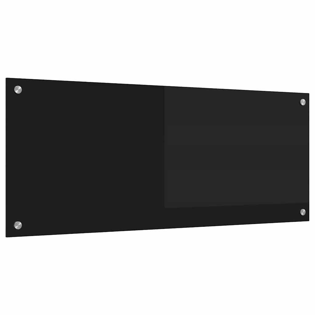 Vidaxx paroi arrière de cuisine noir 100 x 40 cm verre trempé