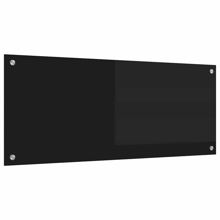 Vidaxx paroi arrière de cuisine noir 100 x 40 cm verre trempé