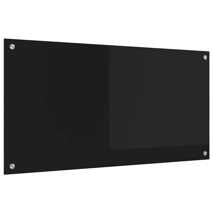 Vidaxx paroi arrière de cuisine noir 100 x 50 cm verre trempé