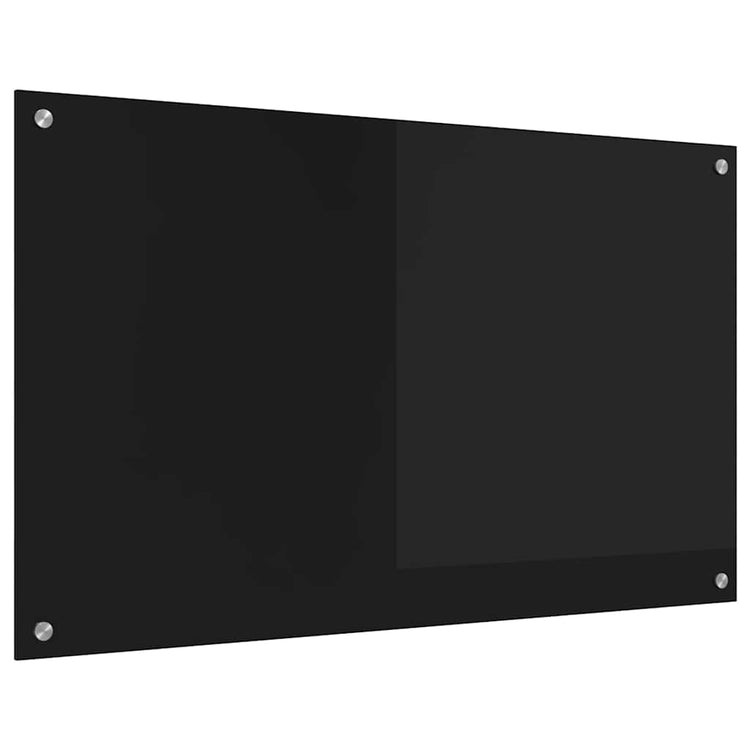 Vidaxx paroi arrière de cuisine noir 100 x 60 cm verre trempé