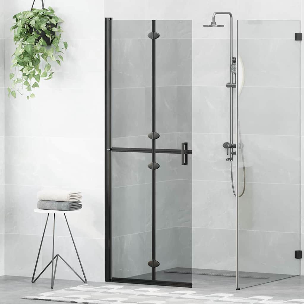 Mur de douche à l'italienne Vidaxx noir 90 x 6,5 x 190 cm