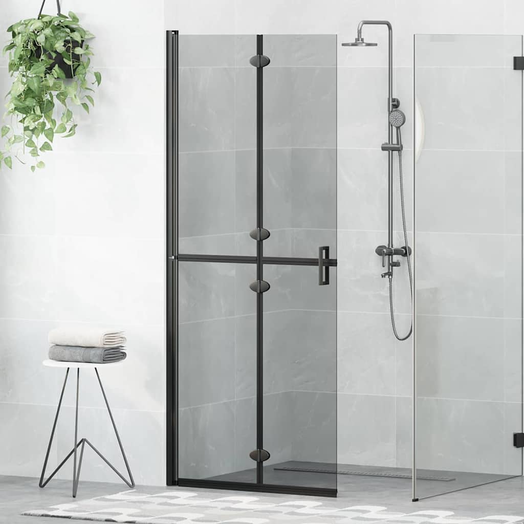 Mur de douche à l'italienne Vidaxx noir 90 x 6,5 x 190 cm