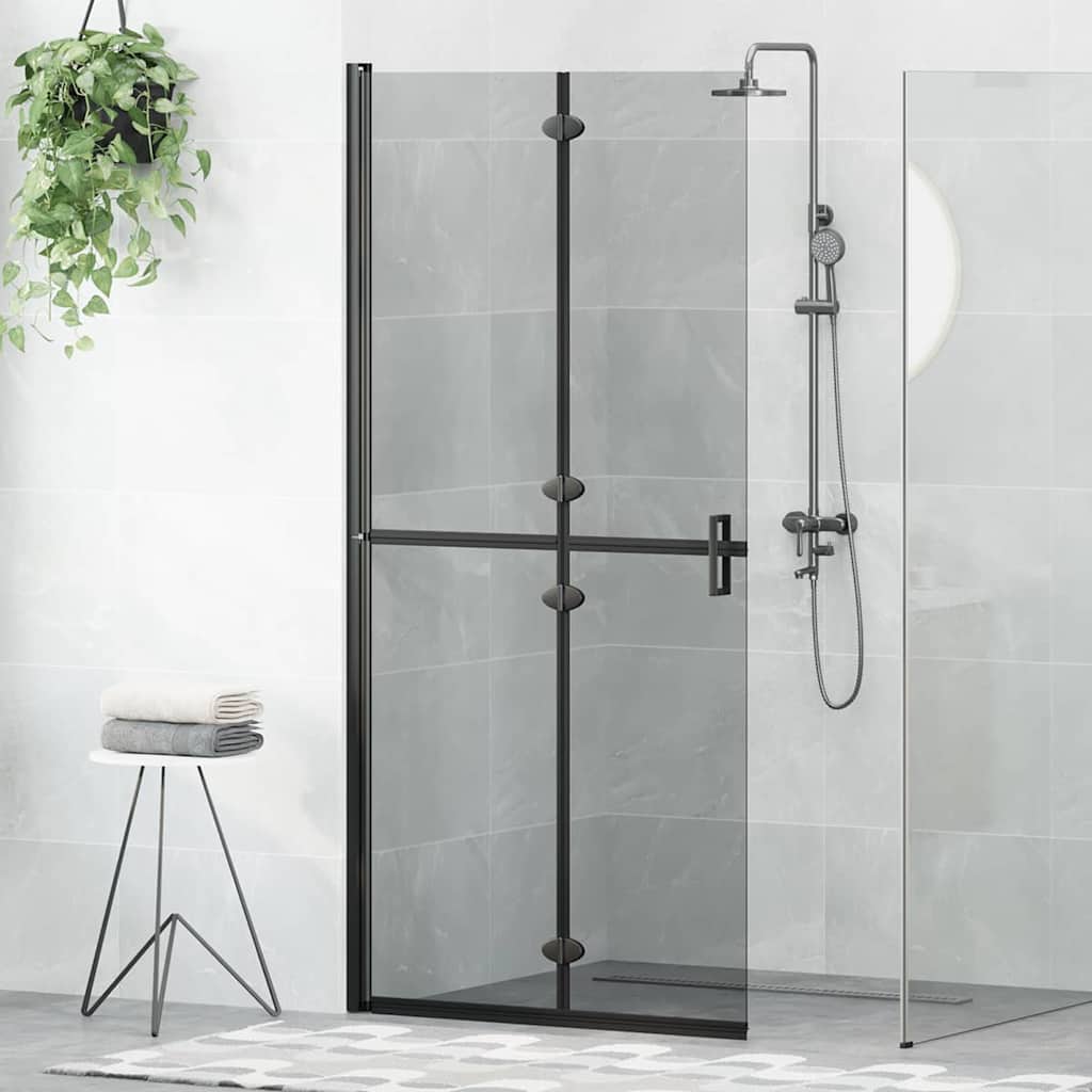 Mur de douche à l'italienne Vidaxx noir 90 x 6,5 x 190 cm
