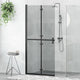 Mur de douche à l'italienne Vidaxx noir 90 x 6,5 x 190 cm