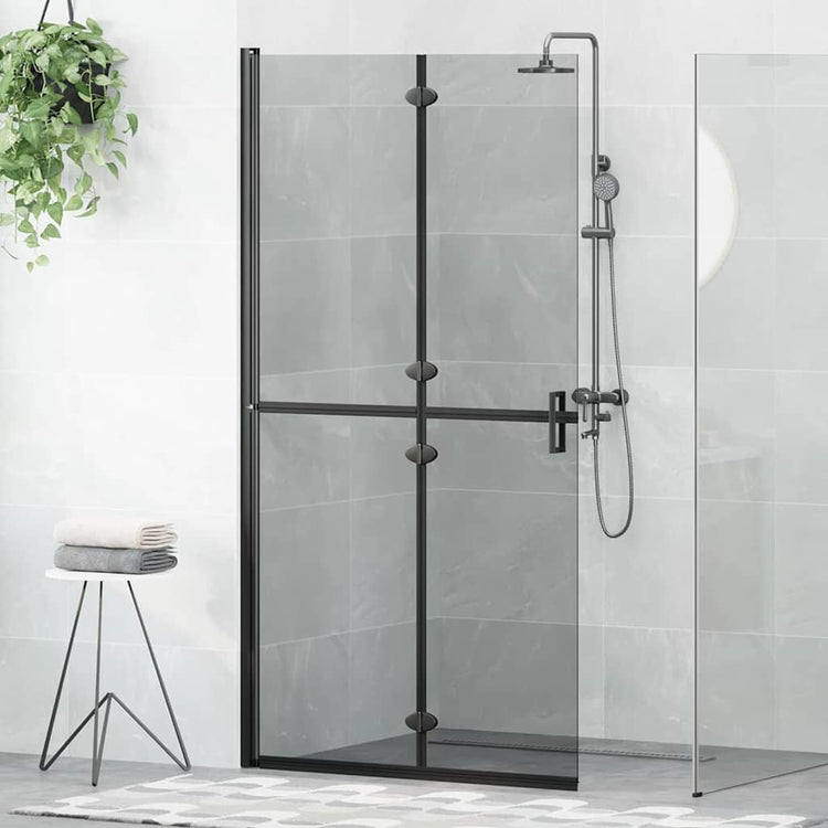 Mur de douche à l'italienne Vidaxx noir 90 x 6,5 x 190 cm