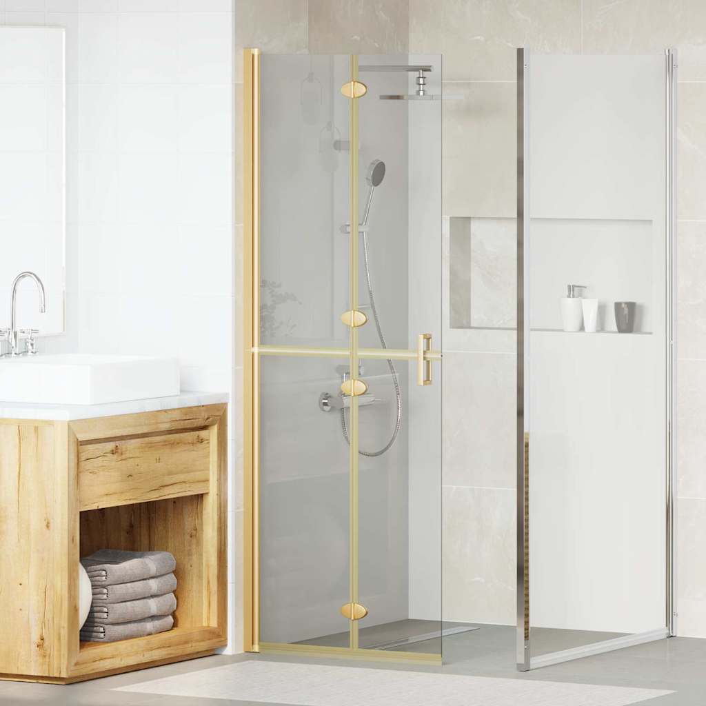 Vidaxx paroi de douche à l'italienne or 90 x 6,5 x 190 cm