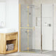Vidaxx paroi de douche à l'italienne or 90 x 6,5 x 190 cm