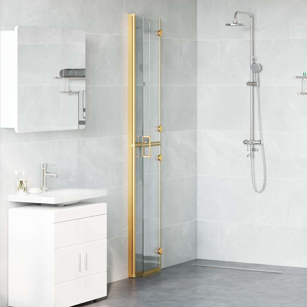 Vidaxx paroi de douche à l'italienne or 90 x 6,5 x 190 cm