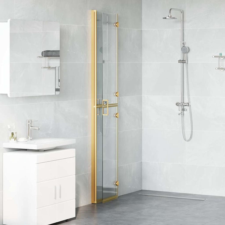 Vidaxx paroi de douche à l'italienne or 90 x 6,5 x 190 cm