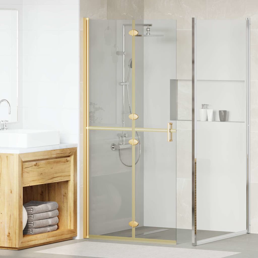 Vidaxx paroi de douche à l'italienne or 90 x 6,5 x 190 cm