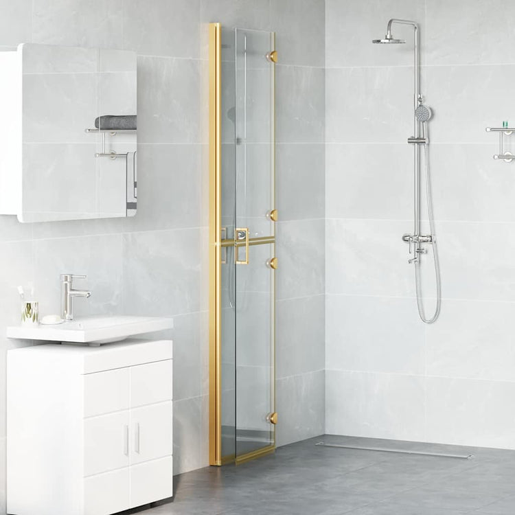 Vidaxx paroi de douche à l'italienne or 90 x 6,5 x 190 cm