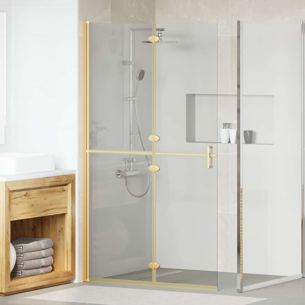 Vidaxx paroi de douche à l'italienne or 90 x 6,5 x 190 cm