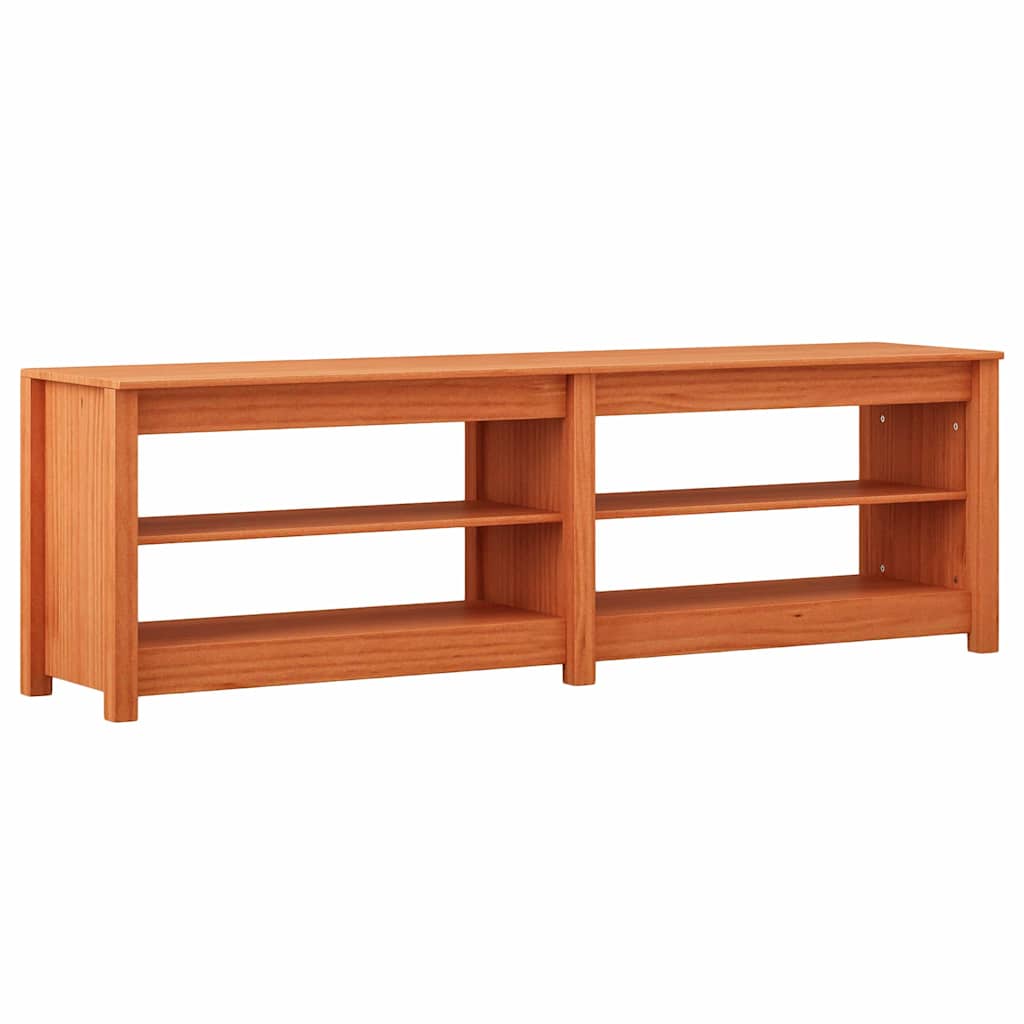 Vidaxl banc à chaussures avec étagère avec rangement était marron 160 x 36,5 x 50 cm