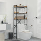 Vidaxx étagère pour machine à laver chêne artisanal 67 x 25 x 163 cm bois d'ingénierie