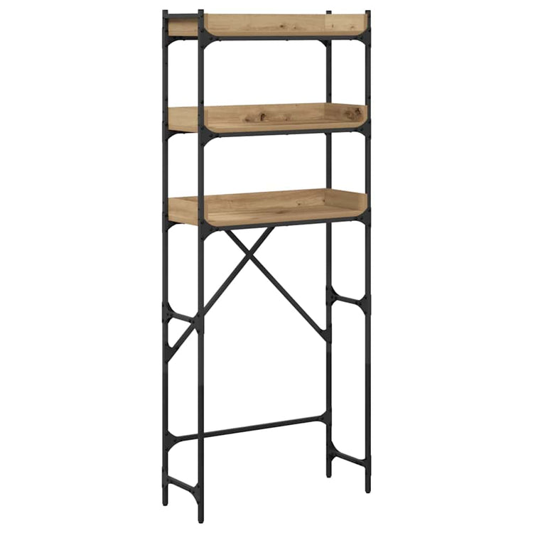 Vidaxx étagère pour machine à laver chêne artisanal 67 x 25 x 163 cm bois d'ingénierie