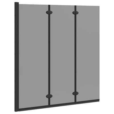 Paroi de douche Vidaxx noir 130 x 138 cm verre ESG et aluminium