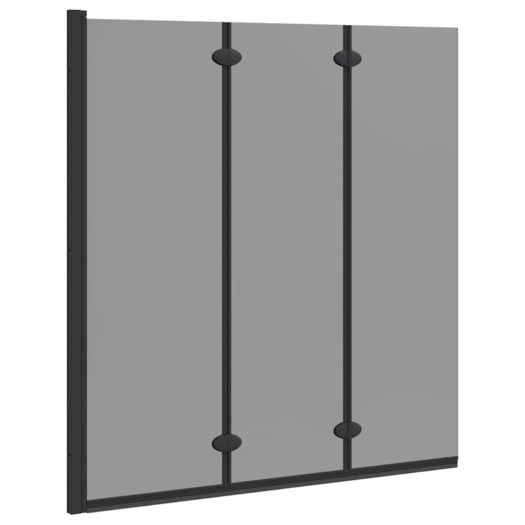 Paroi de douche Vidaxx noir 130 x 138 cm verre ESG et aluminium