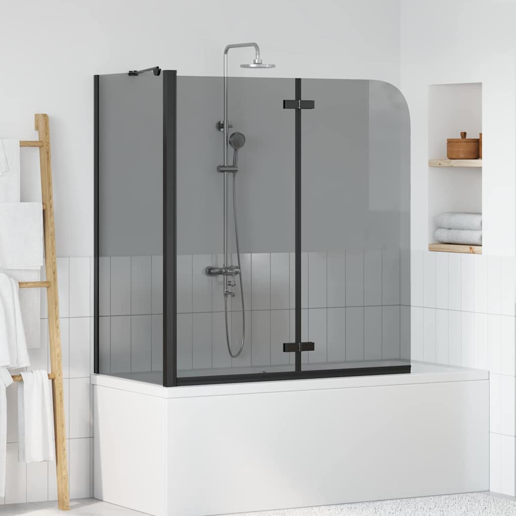 Paroi de douche Vidaxx noir 120 x 68 x 130 cm verre ESG et aluminium
