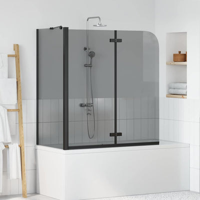 Paroi de douche Vidaxx noir 120 x 68 x 130 cm verre ESG et aluminium